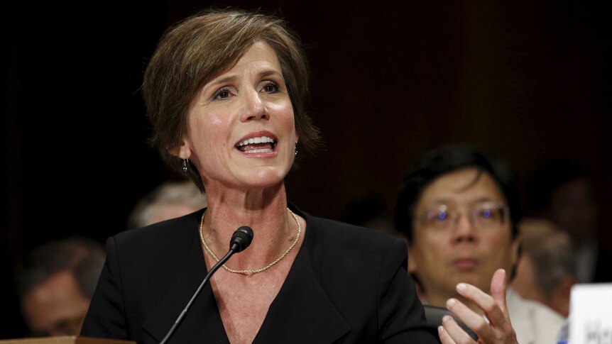 US acting Attorney-General Sally Yates