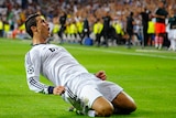 Ronaldo celebrates after scoring