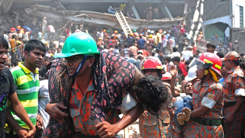 Survivors rescued after Bangladesh building collapse in April