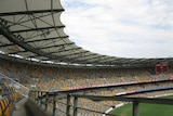GRANDSTAND GENERIC: Empty stands at the Gabba, alright for Queensland Shield yarns