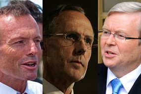 Composite: Tony Abbott, Bob Brown and Kevin Rudd (AAP/ABC)