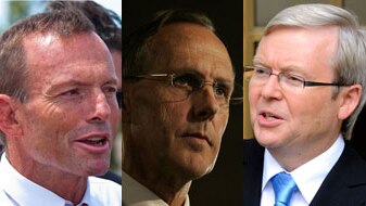 Composite: Tony Abbott, Bob Brown and Kevin Rudd (AAP/ABC)