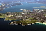 An aerial view of Botany Bay