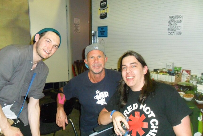 Tom Roberts with Red Hot Chili Peppers