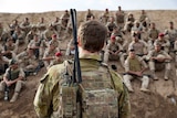 Australian soldier instructs Iraqi troops