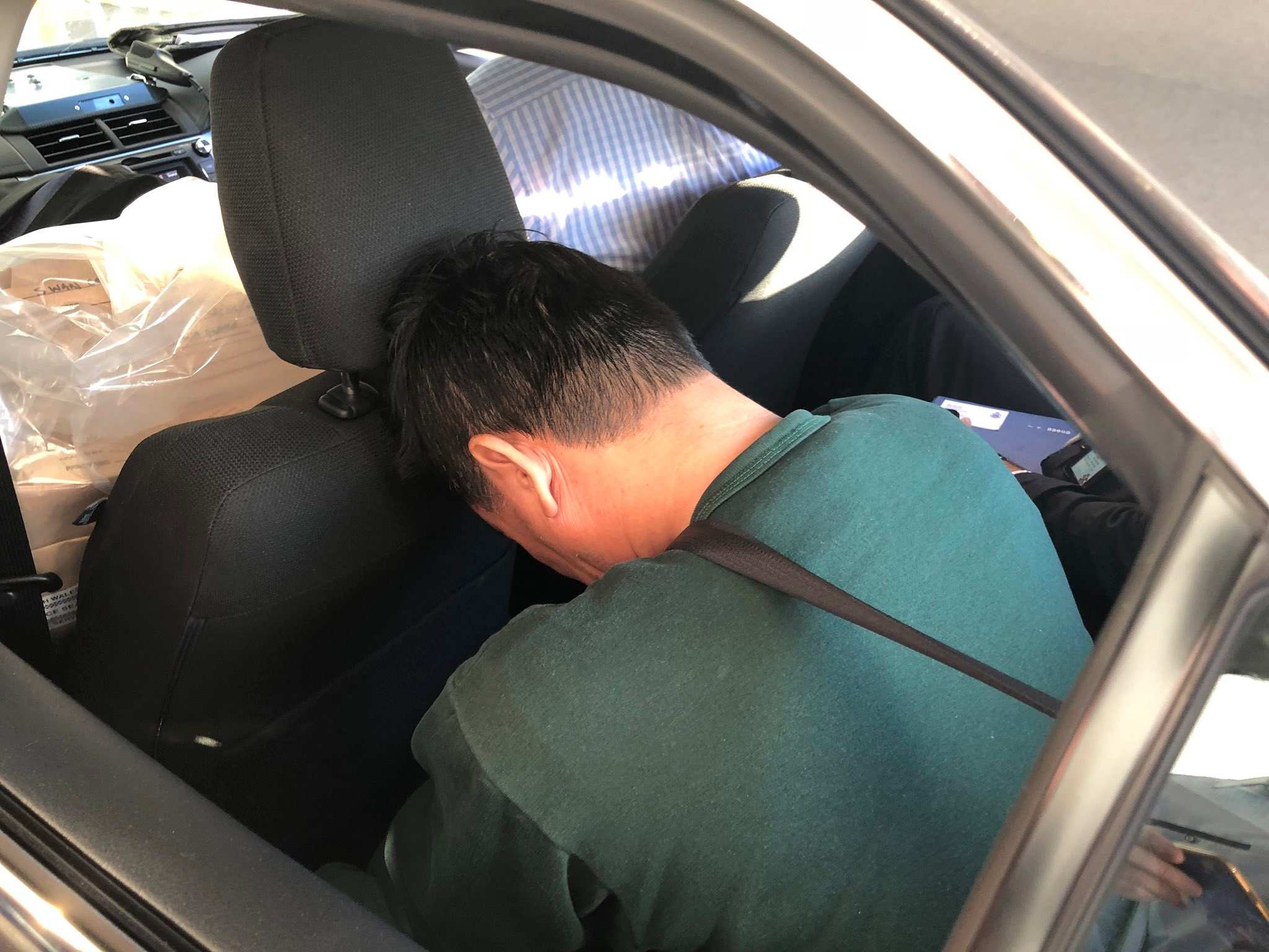 Zhen Jie Zhang arriving on the Gold Coast