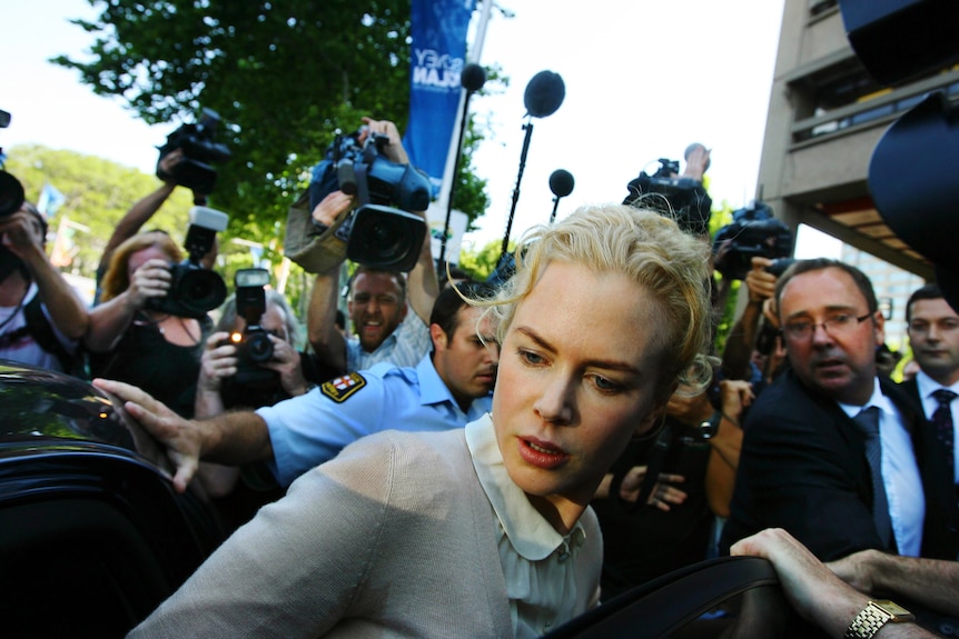 SINGLE USE ONLY Nicole Kidman arriving at Supreme Court in NSW in 2007