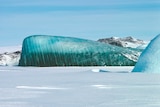 A jade-coloured iceberg near Mawson Base, Australian Antarctic Territory