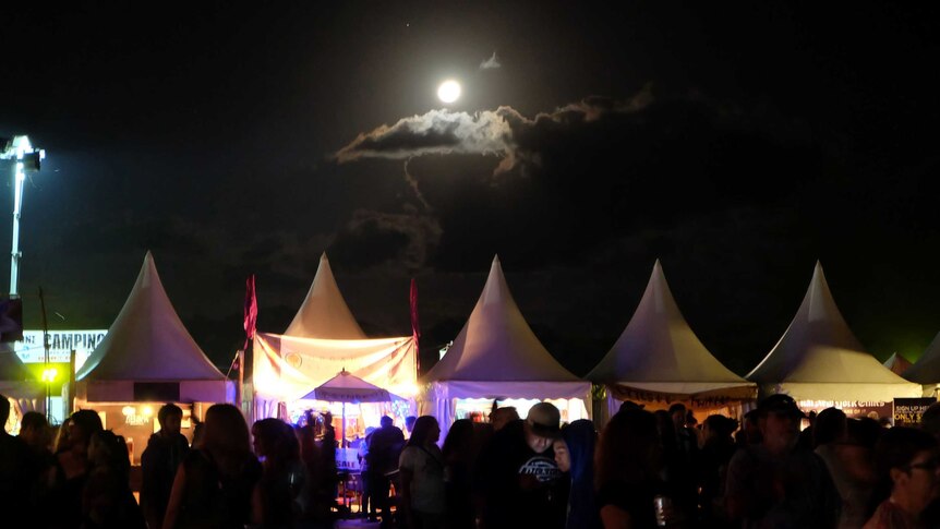 Moon shines over Bluesfest