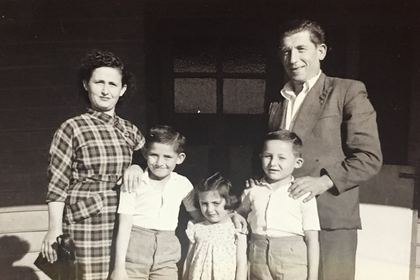 A migrant Greek family in Reid in 1954