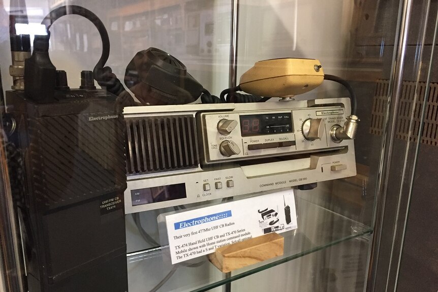 Rare silver CB radio from the 1980's.