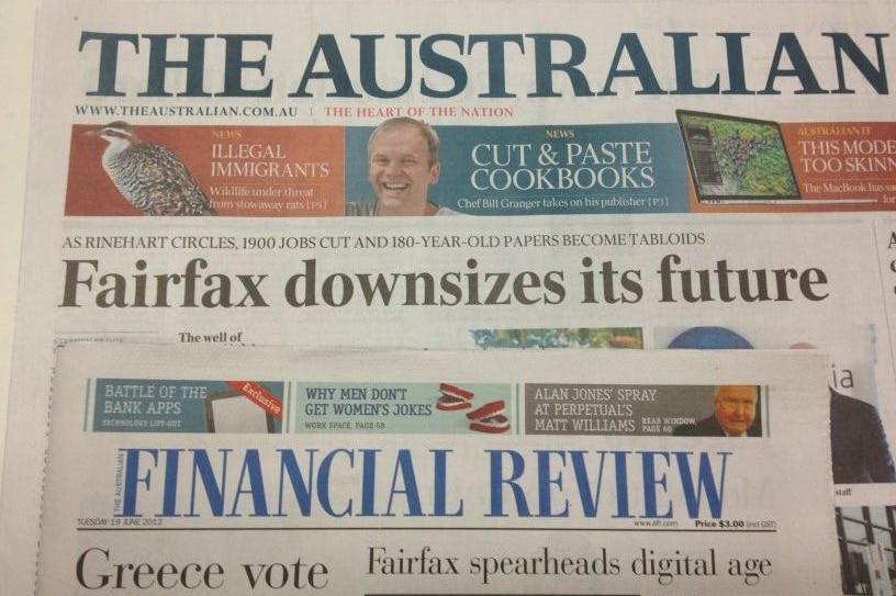 Two rival papers show their stripes covering the Fairfax job losses