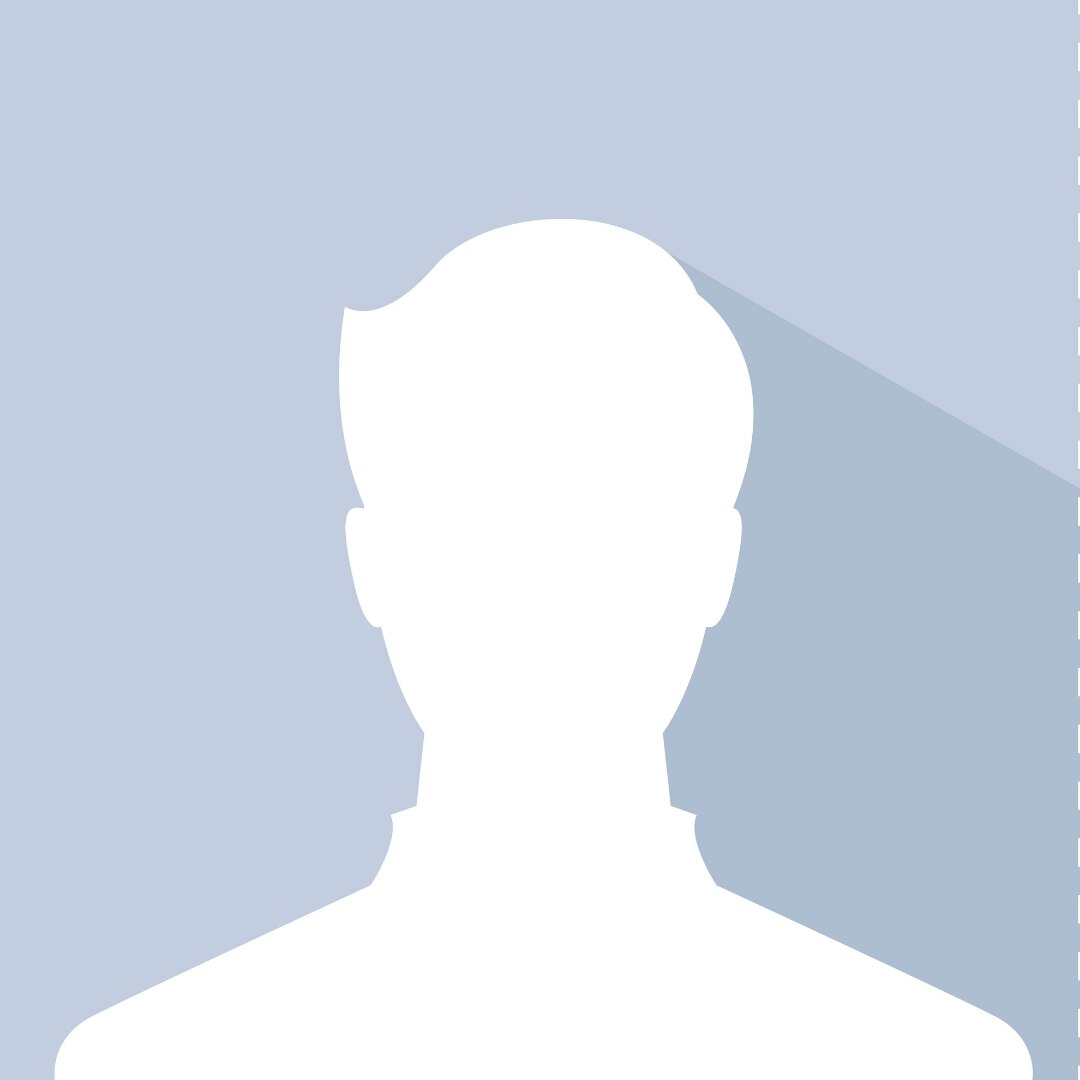 An anonymised generic male graphic in blue.