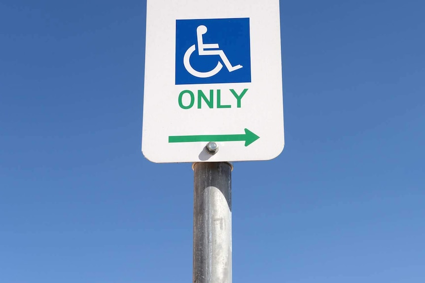 Disabled parking sign