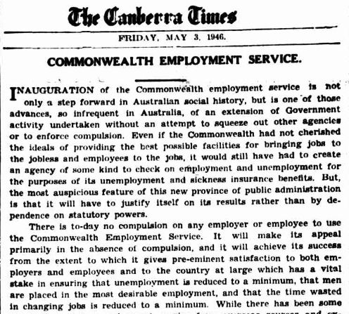 Canberra Times 1946
