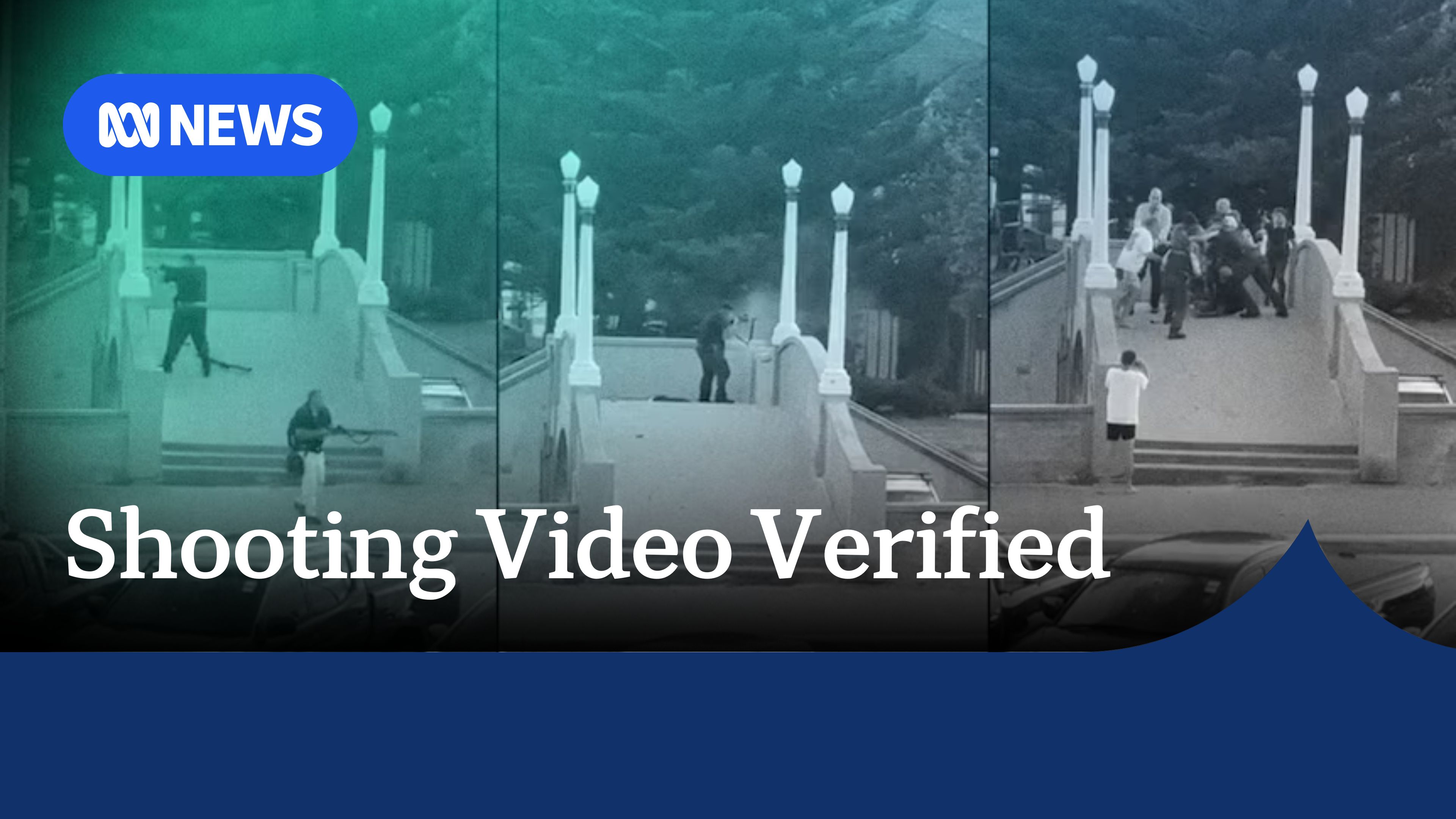 Shooting video verified: Tryptic of the Bondi shooters