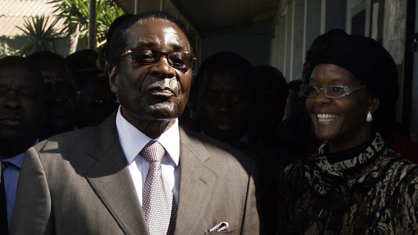 Robert Mugabe votes
