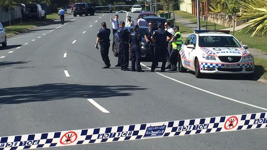 Police at alleged road rage incident at Molendinar on Queensland's Gold Coast