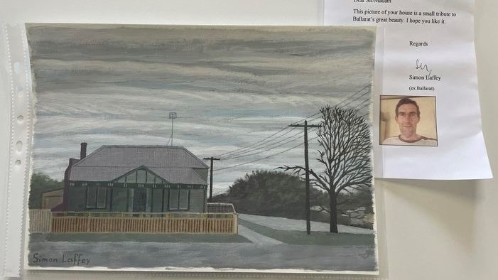 painting of home in Ballarat by Simon Laffey