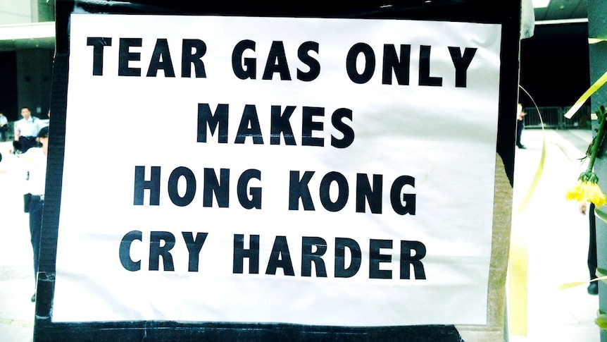 Hong Kong protest sign