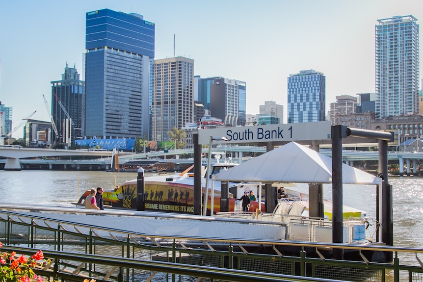 The South Bank CityCat stop sits in the seat of Griffith directly across from the Brisbane CBD.