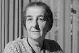 Golda Meir, the first female prime minister of Israel, photographed in 1964. 