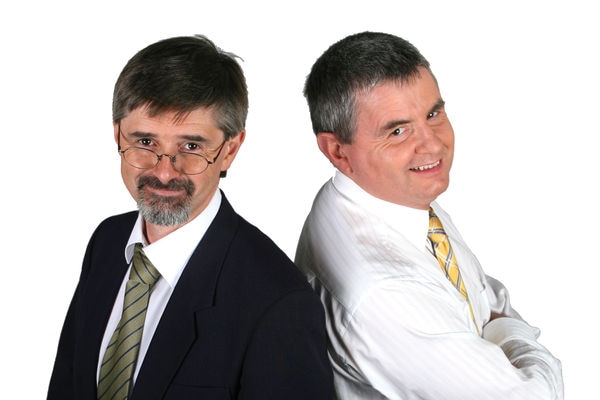 Matthew Abraham (R) and David Bevan (L)