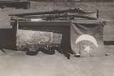 Turkish flag and rifles in Broken Hill attack