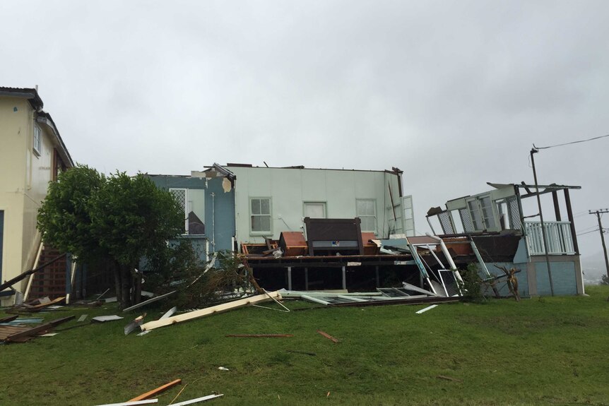 House torn apart by Cyclone Marcia in Yeppoon