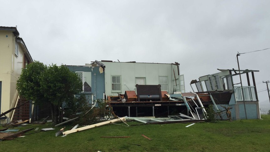 House torn apart by Cyclone Marcia in Yeppoon