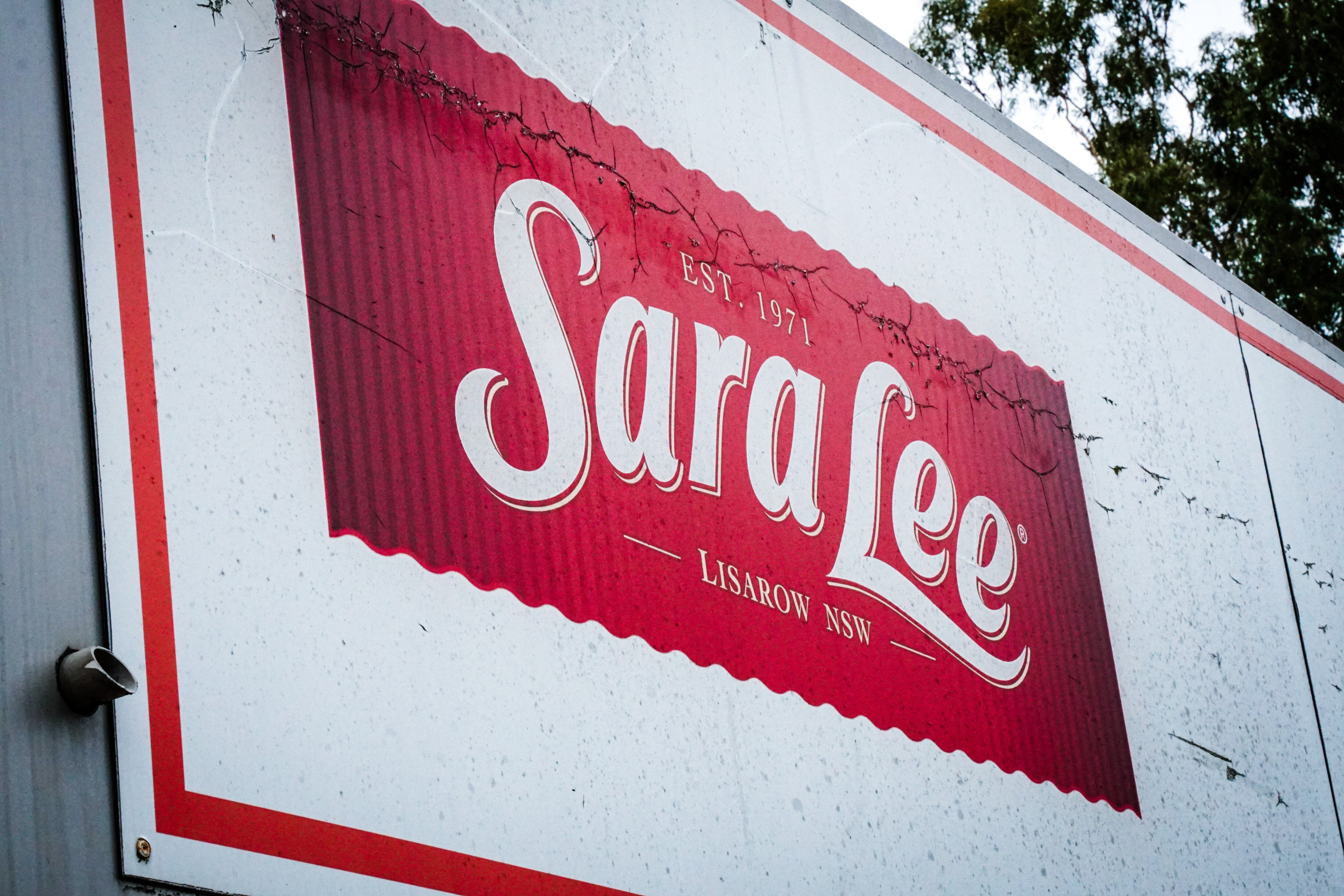 Sara Lee sign in Lisarow.