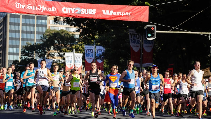 Runners compete in the City2Surf