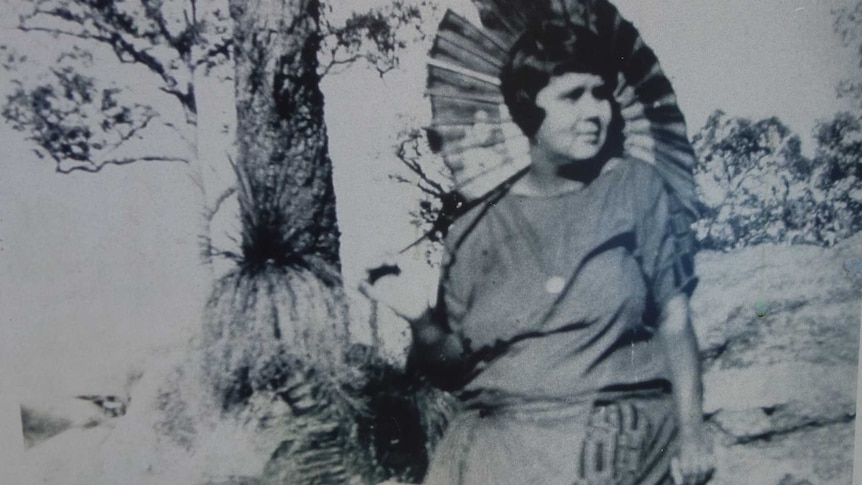 Jessie Smith with a parasol, c. 1925. This photograph was taken by Steve Kinnane's grandfather while the pair were courting.