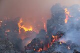 Hayshed fire at Wasleys