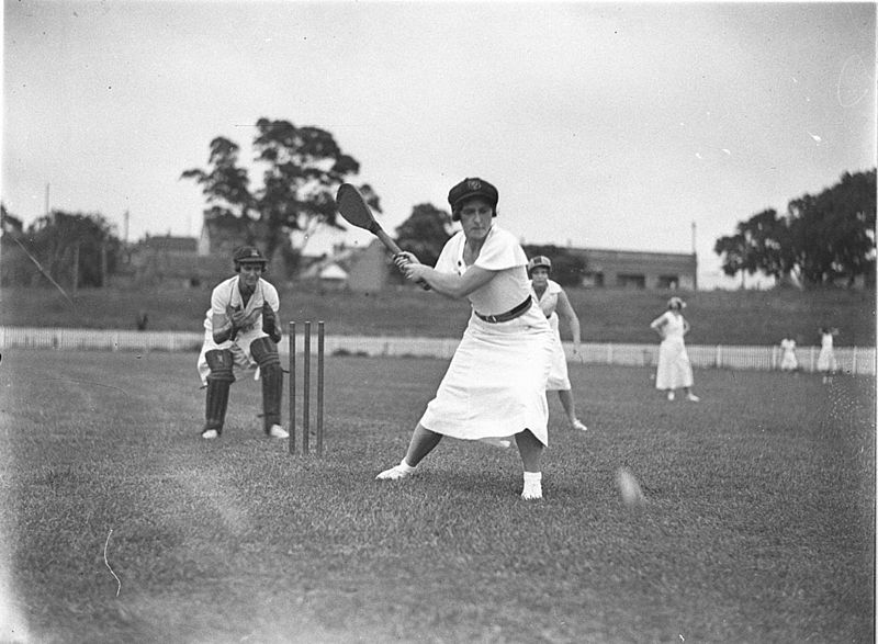 Vigoro players in action at the wicket