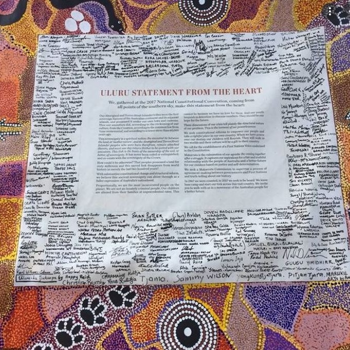 Document outlining Uluru Statement from the Heart