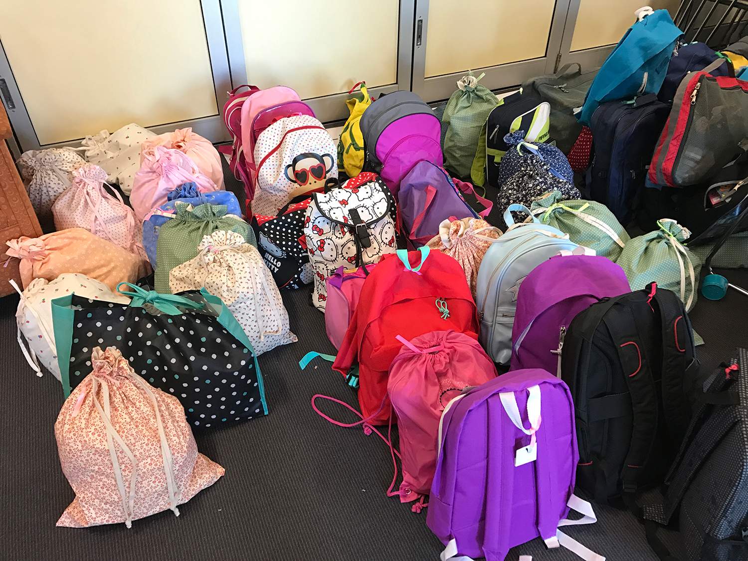 Helping domestic violence victims with emergency bags of supplies for