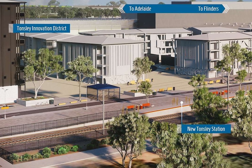 A concept plan shows an upgraded railway station.