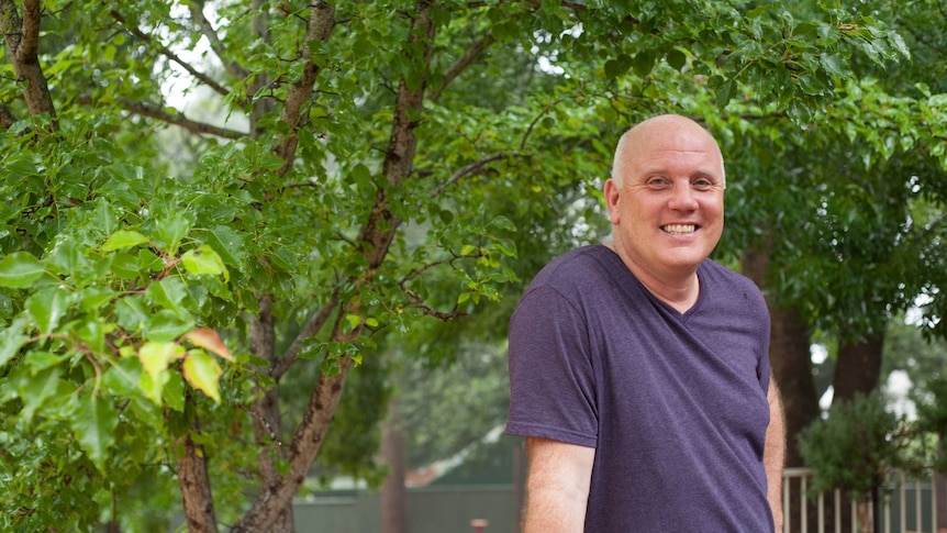 Nature play advocate Adam Bienenstock in the Adelaide Hills