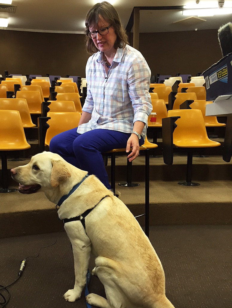 Doctor Susan Hazel with Fergus