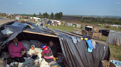 Fleeing: The Danube River floods have forced thousands from their homes.