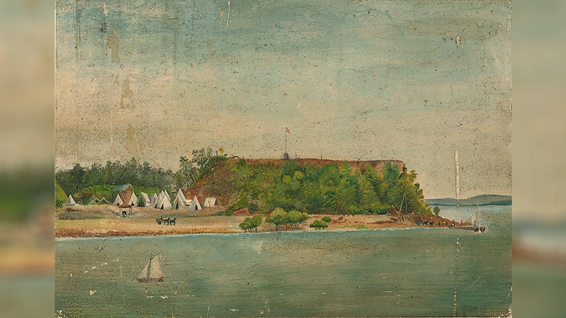 Painting of Port Darwin