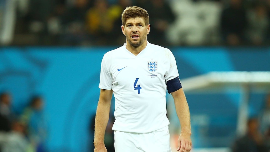 Steven Gerrard after England's loss to Uruguay
