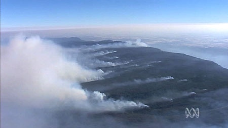 Firefighters are also working to build control lines around the fire still burning in the Grampians.