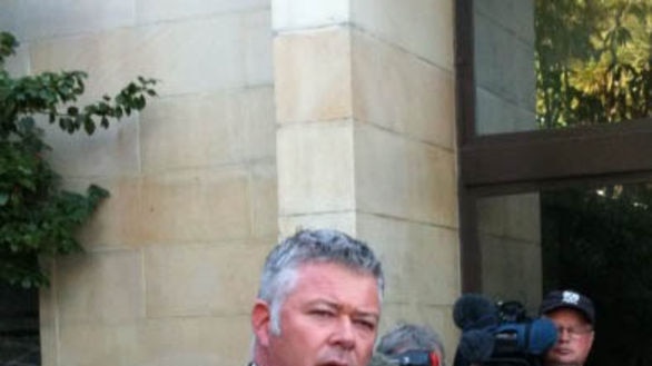 Troy Buswell speaking publicly after the affair