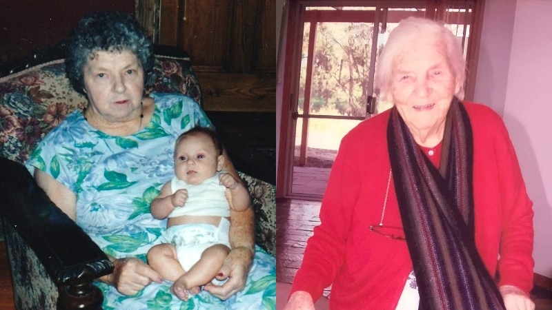 A photo of Dorothea Blanks next to a photo of Ina Kranz