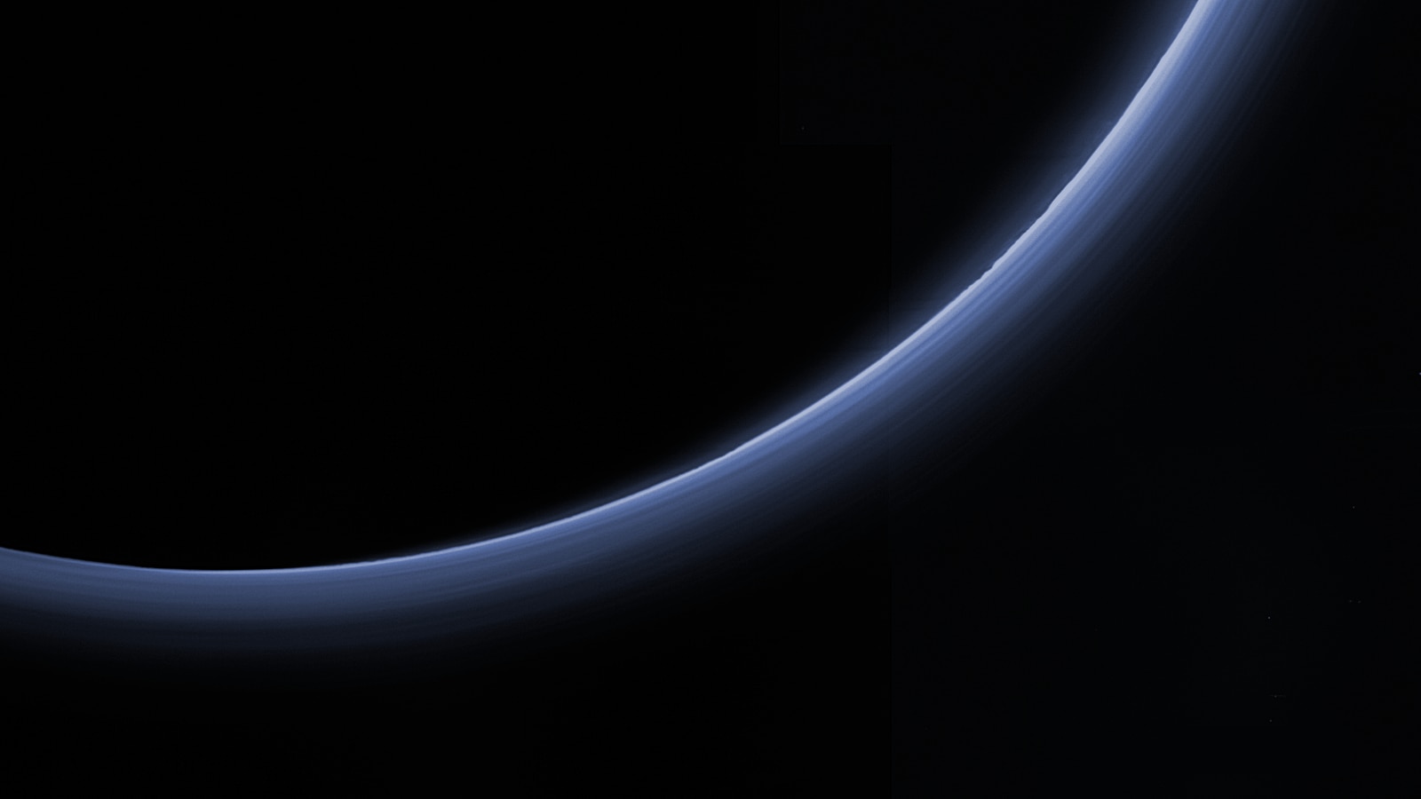 Pluto's atmosphere.
