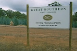 Great Southern Plantations sign