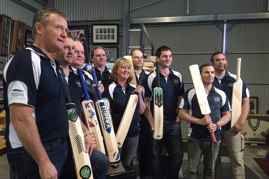 Ian Callen's bat making team