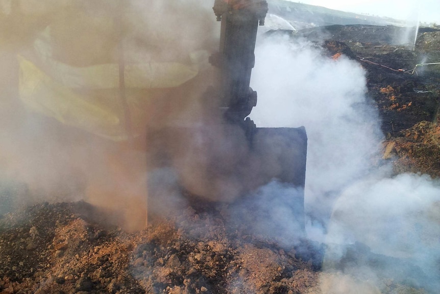 Smoky conditions at the Hazelwood mine fire